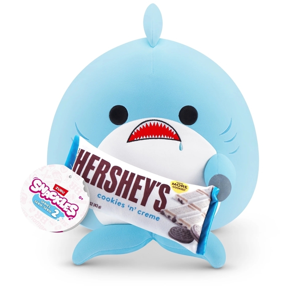 ZURU Snackles 2 Sharkw/ Hershey's Bar -8 inches-NEW